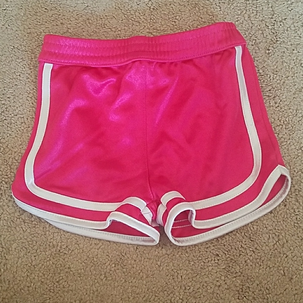 Pink toddler gym shorts